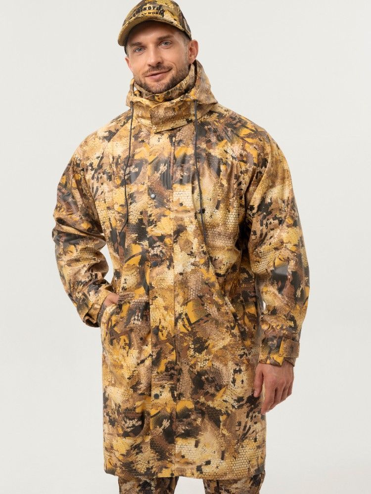 плащ тент remington new pu waterproof yellow waterfowl honeycombs р. xl