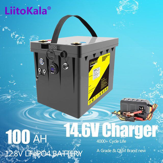 аккумулятор liitokala dc-12v 100ah lifepo4