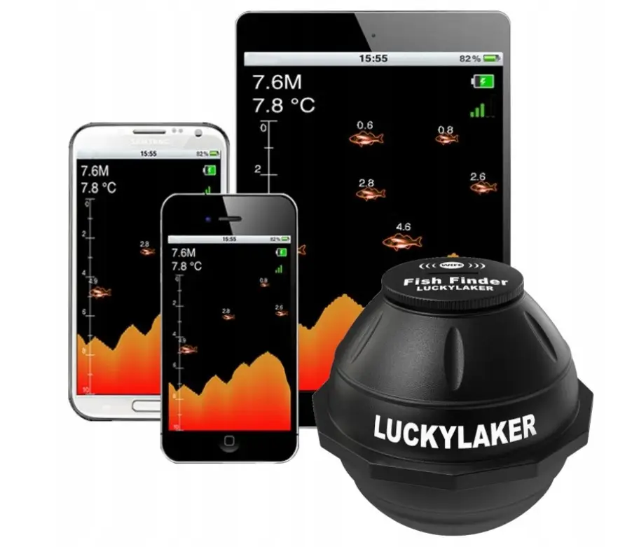 беспроводной эхолот lucky ff916 wi-fi smart fishing sonar