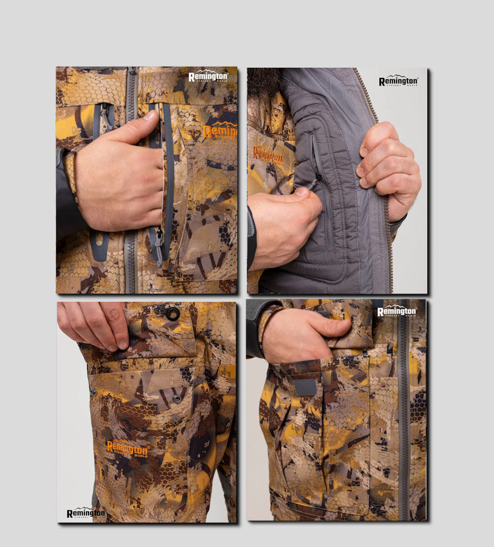 костюм remington 3 в 1 blizzard fit yellow waterfowl honeycombs р. s