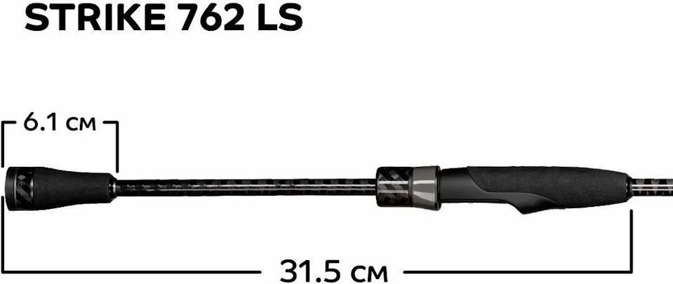 спиннинг cf strike 762 ls 2,29 м. 2-10 гр. solid tip