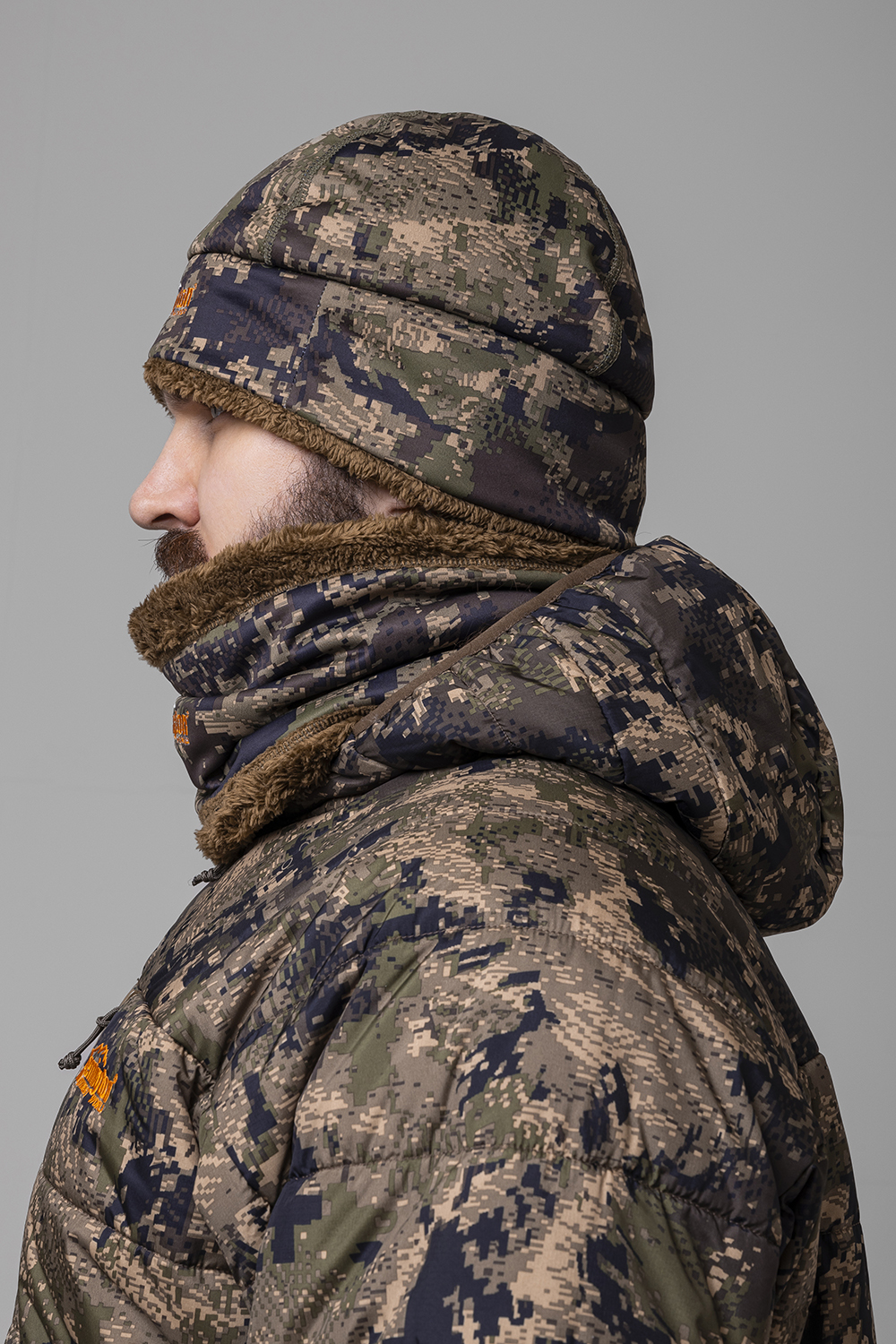 комплект remington tactical soft green forest р. l/xl (шапка, снуд)