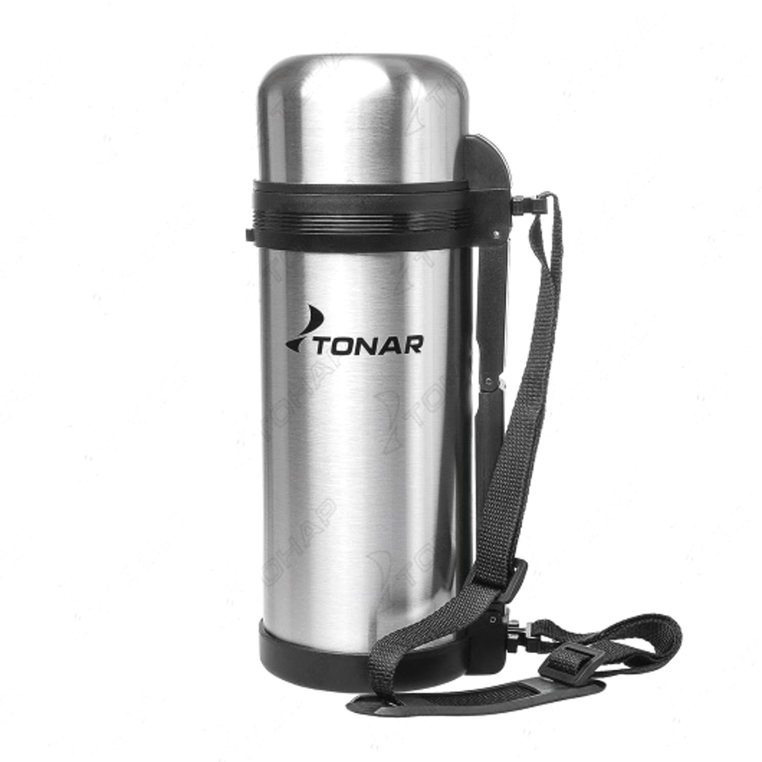 термос (hs.tm-012) 1500ml (дополн.пласт.чашка, скл.ручка, ремень) tonar