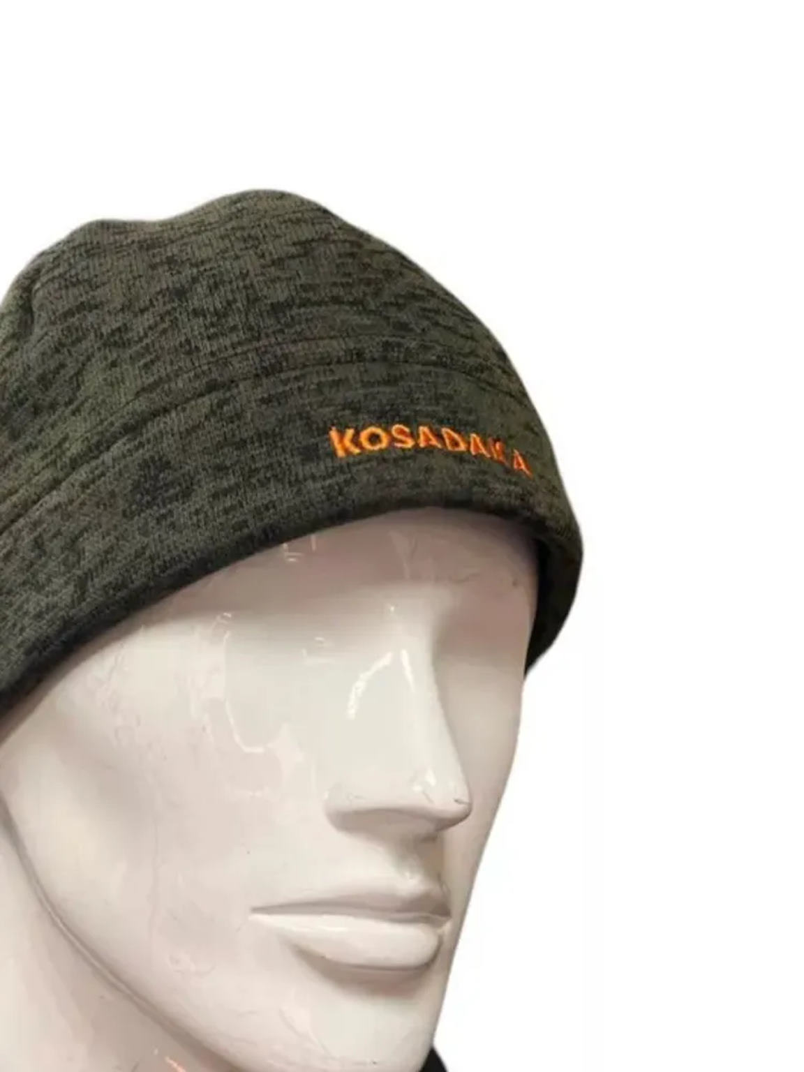 шапка "universal" вязанная коричн / мех меланж un-knitt-br