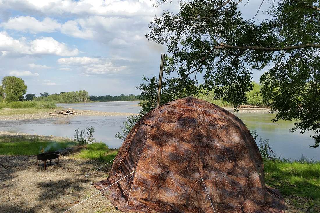 палатка универсальная берег уп-1 шестиместная