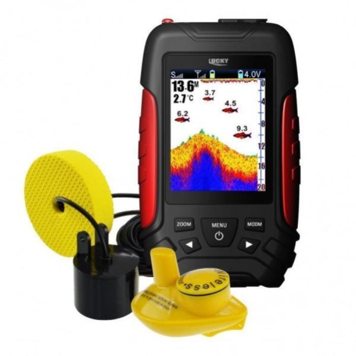 ручной эхолот lucky fl168lic-wt hand-held fishing sonar